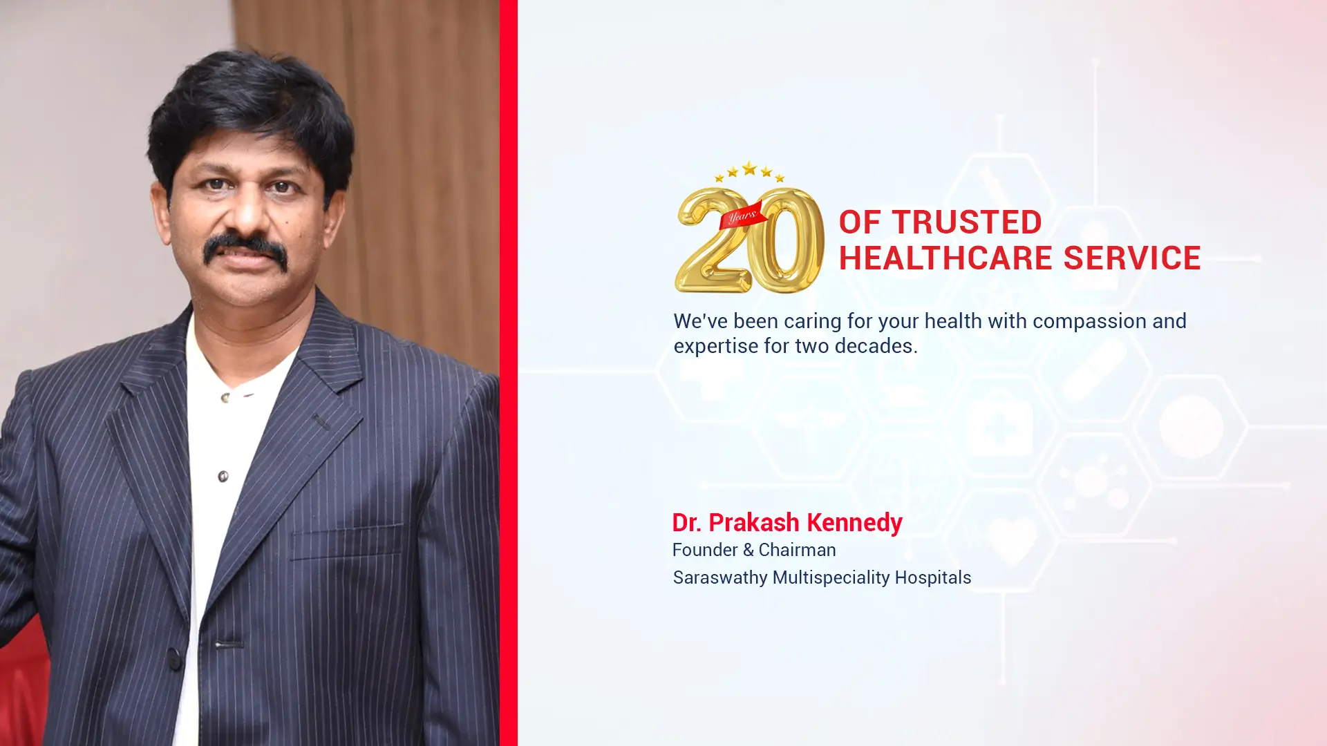 Dr.J K Prakash Founder Slider